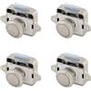 LIKERAINY Push Lock Fermi per Cassetti Serrature a Pulsante Serratura della Porta Armadio per RV Camper Caravan Nave Yacht Nichelato 4 Pezzi