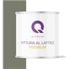 Q-COVER Voc - Vernice in lattice, lavabile, 2 l (circa 14 m²), colore Khaki scuro, colore per interni, colore da parete, classe 2, colore opaco, per chi soffre di allergie, resistente all'abrasione