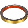 HweeWanX Modanatura decorativa in metallo spazzolato, oro, 5 m x 1 cm