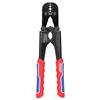 Iwiss iCrimp - Strumento di crimpatura manuale per funi metalliche, compatibile con manicotti a clessidra duplex in alluminio e manicotti duplex in rame, taglierina per cavi da 1,2 mm a 3,5 mm