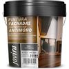JOVIRA PINTURAS Pittura per Facciata Anti-Umido, Idrorepellente, Impermeabile e Anti-Cracking. (4 Litri, Grigio Antracite)