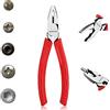 WORKPRO Pinza Universale 165mm, Pinza Multiuso 3 in 1, Pinza Combinata Professionale con Impugnatura Antiscivolo, Acciaio al Cromo Vanadio, per Elettricista