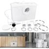UISEBRT Pompa dell'acqua sporca da 700 W con lame in acciaio inox e filtro a carbone, pompa fecale per WC, doccia, cucina e lavastoviglie, pompa domestica per acque reflue