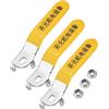 PATIKIL Maniglia a Leva per Valvola a Sfera, 3pz Maniglia Valvola Metallo Lunghezza Totale 94mm con Foro Dimensioni 8x5x3mm per Rubinetto, Riparazione e Sostituzione Tubo Flessibile Giallo