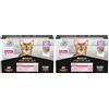 Purina Pro Plan Delicate Digestion Cibo Umido per Gatti Adulti Mousse Tacchino, 12 Lattine da 85g (Confezione da 2)