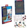 Lexibook, Spider-Man, Lavagna Magica, Giocattolo Artistico e Creativo per Bambini e Bambine, Disegni Multicolori, Schermo da 28 cm, Include 1 Pennino e 6 Stencil, Blu, CRT10SPLXB