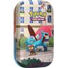 Pokémon: miniscatola da collezione Luminopoli (Salamence e Litleo) del GCC Pokémon (2 buste di espansione, 1 carta con l'illustrazione Pokémon della miniscatola e 1 foglio di adesivi), Ed. Italiano