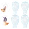 Lyreh 2pz Punta e 2pz Copri Dita, Copri Dita Delle Mani e Piedi Silicone Impermeabili Resistenti Pratici Accessori di Protezione per Doccia Cura Delle Unghie Manicure