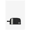 Armani Exchange Men's Colo Block Ax Travel Dopp Kit Case Beauty, Nero, schwarz, taglia unica