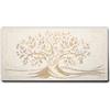 Giallobus - Quadro - 10 - Capezzale Moderno - Sacra Famiglia e Albero della Vita - Vintage - Tela Canvas Telaio Premium Alto Spessore - 100x50 - Pronto da Appendere - Quadri Moderni per la casa
