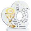Regalami Bomboniera Calendario Perpetuo Prima Comunione - Calendario Infinito con Ruote Girevoli 12x12 cm - Bomboniera Completa