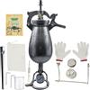 Generic Macchina per Riso Soffiato da 1000 ml, Macchina per Popcorn da Fornello, Cannone per Popcorn Cinese A Pressione, Riscaldabile Tramite Fornello A Gas per Adulti(1000 ML)