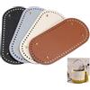 GVPOELR Fondo del Borse PU, 4 pezzi Fondo Della Borsa in Similpelle, Basi per Borse Uncinetto, Fondo Della Borsa in Similpelle Ovale 4 Colori, Fondo Della Borsa, per Borsa Intrecciata, Accessori fai da te