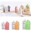 HNLMZ Stampo in silicone per case, 3 stampi in silicone per case mini, stampo in silicone per case con finestre e forma a cuore, stampi in silicone per casa fai da te, portacandele per lavori manuali