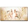 Giallobus - Quadro - 30 - Capezzale Moderno Sacra Famiglia per la casa - Mani del Signore - Tela Canvas Telaio Standard - 70x35 - Pronto da Appendere - Quadri Moderni per la casa