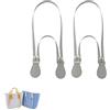 Generico 2 Pezzi Multifunzione Tracolla Manici per obag Ragazza Donna Mano Spallacci Lunghi Corti Cinture Borse Accessori (Grigio Nuovo)