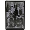 LuckyLinde Targa in metallo goffrato con scritta in lingua tedesca: Dick & DOOF, Stan Laurel und Oliver Hardy, formato: 30 x 20 cm, riproduzione di film