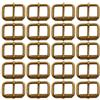 BIKICOCO - 2.5 x 1.5 cm Fibbie a Rullo per Borse, colletti e borsette, Bronzo - 20 Pezzi