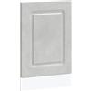 pokgdf Armadietto salvaspazio per piccole cucine in legno con superficie liscia, per forno e microonde, in Kalmar, grigio cemento, 45 x 1,5 x 67 cm