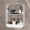 Generic Bagno Sopra Ripiani For WC, Mensola Da Bagno A Parete Senza Perforazione, Organizer For WC Da Bagno, Ripiani Con Telaio Antigoccia, For Camera Da Letto, Cucina, Soggiorno, Piante (Color : White, Siz