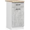 AKORD Cucina componibile con piano di lavoro 82/85x40 cm | Armadio da cucina | Credenze OLIWIA | Spazioso | Robusto | Adatto a ogni design | Per una piccola cucina | Come parte di un set |