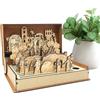 Generico Wood Pasqua Holy Week Book - Family Easter Holy Week Book Wood | Pasqua di Pasqua Ricordo, Decorazione Natalizia Fatta A Mano, Souvenir Decorativo per Bambini Accessori per Adolescenti