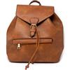 Emila Zainetto donna color cuoio zaino ragazza tempo libero casual vintage elegante da universita gita passeggio scuola ufficio lavoro leggero di moda fashion Cuoio