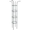 Baoblaze Supporto per Piante in Vaso con Traliccio per Da Giardino/gabbia di Supporto per Fiori Da Esterno Multifunzione/struttura Rampicante per Pian (Modello B, Altezza 160 cm)