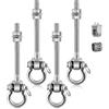 MINENICE Gancio per Altalena con Cuscinetti 4 Pezzi，in Acciaio Inox 304, per Travi in Legno, soffitto in Cemento, Altalena, Yoga, Sacco da Boxe, amache, capacità 680kg