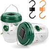 yingd Trappola per vespe, confezione da 2 trappole per vespe da appendere, riutilizzabili, impermeabili, gialle, con luce LED, efficaci trappole a energia solare per calabroni per giardino, cortile