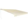HOMASIS Tenda da Sole a Rullo, Tenda Parasole Retrattile con Manovella, Tenda per Balcone Regolabile in Angolo, Protezione Solare in Metallo e PU per Giardino e Terrazza (Beige, 3 x 2,5 m)