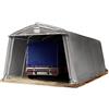 TOOLPORT Tenda Garage Premium 3,3 x 6,2 m Grigio con Telo da PVC 500 N, Telaio Stabile in Acciaio, Garage per Moto