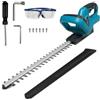 10ELED Tagliasiepi a Batteria compatible with Makita 18V, Lama 52 cm, Passo Denti 20 mm, Blu, Leggero 2,2 kg, Senza Batteria