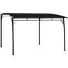 Mengtu Gazebo da giardino, tettoia per terrazza, gazebo da giardino, resistente alle intemperie, tenda da giardino, tenda per feste, pergola, 3 x 3 x 2,55 m, antracite, mobili da giardino