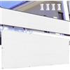 LIUNADM Copertura per Balcone 65 x 300 cm Protezione UV Traspirante Copertura Ringhiera Balcone con Occhielli e Fascette per Veranda, Terrazza, Bianco