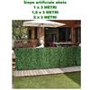 PUNTOIRRIGAZIONE PISCINE Siepe Sintetica Artificiale Finta arelle ombreggiante Pino con Foglie ago Largo 1,5x3 Metri