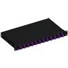 Techly Cassetto ottico Techly SB-12SCDM4B 19'' con 12 prese SC Duplex multimodale OM4 Nero