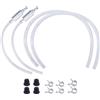 BOXOB 2 Set Tubo di Spurgo Freni, Kit di Strumenti Spurgo Tubo con Valvola Ritegno Unidirezionale con Tappo in Gomma e Morsetto per Auto Moto Frizione Modifica Manutenzione Viaggio