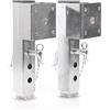 XPOtool Set 2 Piedi stabilizzatori per rimorchi roulotte 350mm, orientabili Max 1300kg