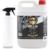MAX DETAIL-LAB - Wheel & Tire - Pulizia Cherchi Auto Iron Remover Senza Acidi, Decontaminante Tripla Azione Senza Sfregamento, Adatto per Cerchi in Lega e Moto, Pulitore Lavaggio Detailing Car, 5L