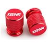 YYAOYAO Tappo del nucleo della valvola CNC Per Keeway Hurricane 50 Vieste 300 RKF 125 Coprivalvola Universale Per Moto In Alluminio CNC, Accessori Per Ruote, Tappo Valvola Pneumatico(Red)