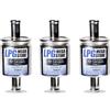 LPG-Megastore 3 Pezzo GPL Filtro Gas 14mm Filtro Universale LPG, 100mm di lunghezza