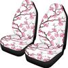 Belidome - Coprisedili per auto, unisex, universali, decorazione per sedili anteriori, motivo fiori di ciliegio