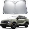 GFWGTS Parasole parabrezza compatibile con Kia Sportage QL/Sportage NQ5 2016-2024 2025, parasole anteriore con protezione UV, protezione dal calore, pieghevole, accessorio parasole per auto