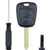 SLshiBo GUSCIO CHIAVE 2 TASTI CHIAVE AUTO CHIAVE GUSCIO CON Cacciavite Citroen Berlingo Picasso Saxo Xsara Peugeot Partner