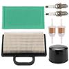 Ewillownm Compatibile con MIU11286 GY21056 Filtro dell'aria AM125424 Filtro dell'olio AM116304 Filtro del carburante adatto alle parti del kit di manutenzione del tosaerba JD LA120 LA130