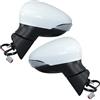 RAGPUKMUAN Gruppo specchietto retrovisore esterno Per Ford Per Fiesta Per MK7 2013-2017 Specchietto Retrovisore Laterale Riscaldato Bianco A 10 Fori Con Jack E 6 Fili MANUALERETROVISORE(1 pair)
