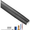 NewL Pellicola Vinile Wrapping Auto Satin Opaco Metallizzato Grigio | Finitura satin opaco, 100 x 300 cm, attrezzi installazione inclusi, autocollante, canali aria, adatto auto, moto, mobili