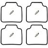 Generico Kit Riparazione Carburatore Moto Compatibile con Honda NX650 XR650 Dominator XR650L, Include Galleggiante Ago Diaframma Guarnizioni (Set 4)