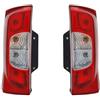Generico Coppia Fanali Posteriori SENZA PORTA LAMPADA SPECIFICO PER FIORINO DAL 2007 AL 2016 (MODELLO CON PORTELLONE A 2 PORTE) Destro e Sinistro